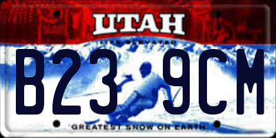 UT license plate B239CM