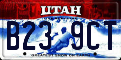 UT license plate B239CT