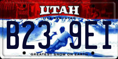 UT license plate B239EI