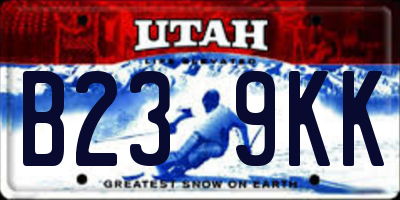 UT license plate B239KK