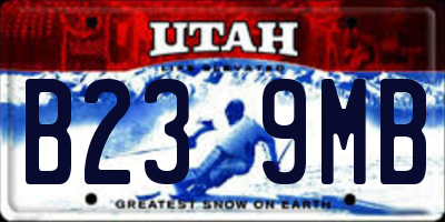 UT license plate B239MB