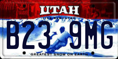 UT license plate B239MG