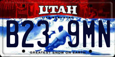 UT license plate B239MN