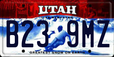 UT license plate B239MZ