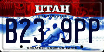 UT license plate B239PP