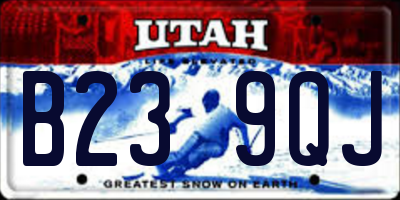 UT license plate B239QJ