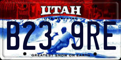 UT license plate B239RE
