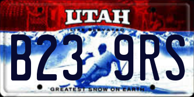 UT license plate B239RS