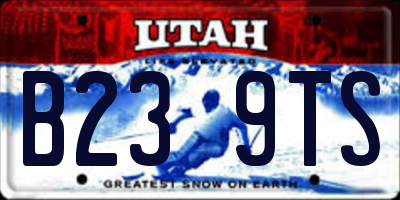 UT license plate B239TS