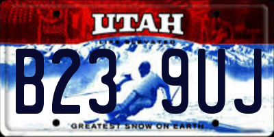 UT license plate B239UJ