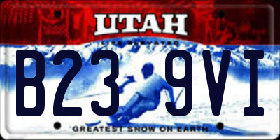 UT license plate B239VI