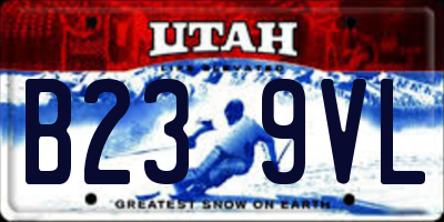 UT license plate B239VL