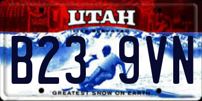 UT license plate B239VN