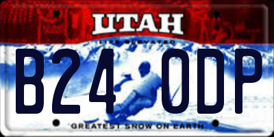 UT license plate B240DP