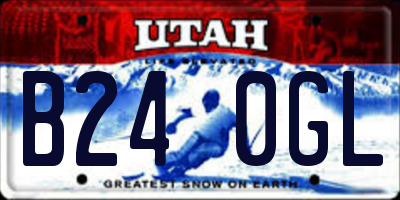 UT license plate B240GL