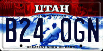 UT license plate B240GN