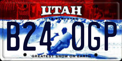 UT license plate B240GP