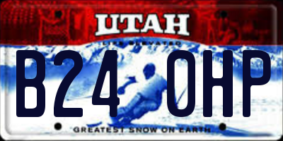 UT license plate B240HP