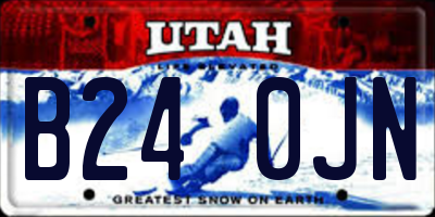 UT license plate B240JN