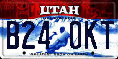 UT license plate B240KT