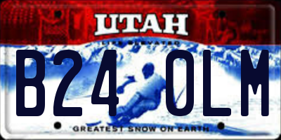 UT license plate B240LM