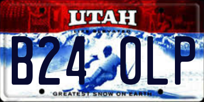 UT license plate B240LP