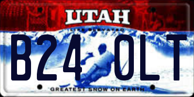 UT license plate B240LT