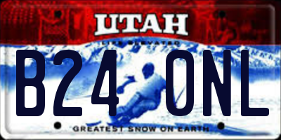 UT license plate B240NL