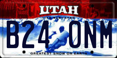 UT license plate B240NM