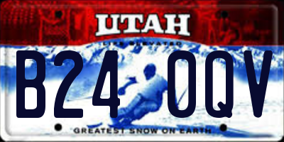 UT license plate B240QV