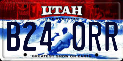 UT license plate B240RR