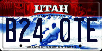 UT license plate B240TE