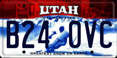 UT license plate B240VC
