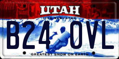 UT license plate B240VL