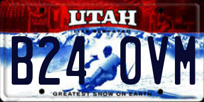 UT license plate B240VM