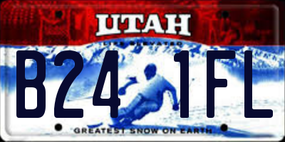 UT license plate B241FL