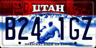 UT license plate B241GZ