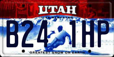 UT license plate B241HP