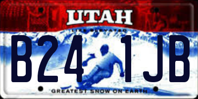 UT license plate B241JB