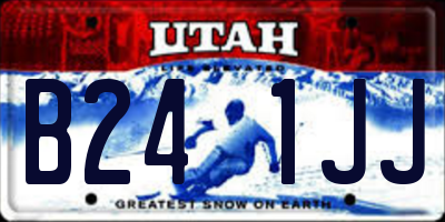 UT license plate B241JJ