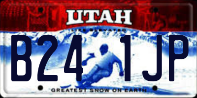 UT license plate B241JP