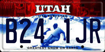 UT license plate B241JR