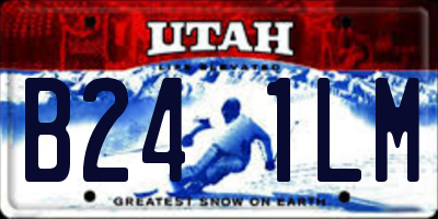 UT license plate B241LM