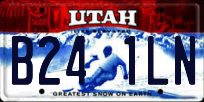 UT license plate B241LN