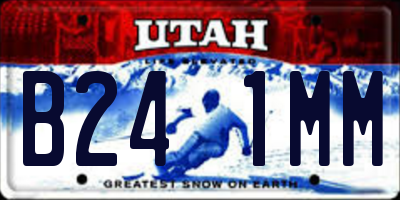 UT license plate B241MM