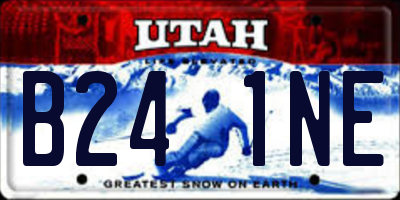 UT license plate B241NE