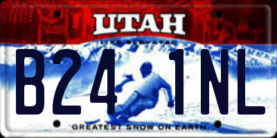 UT license plate B241NL