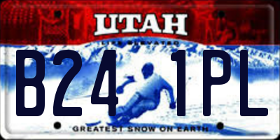 UT license plate B241PL
