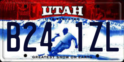 UT license plate B241ZL