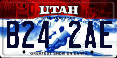 UT license plate B242AE